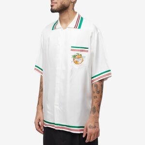 Casablanca Men's Airways Short Sleeve Shirt in White | Size M | Mint Condition